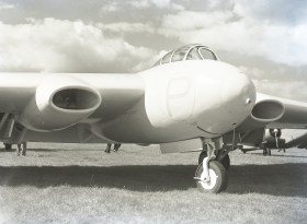 The cockpit pod of the A.W.52, seen at the Farnborough SBAC Show, 1948