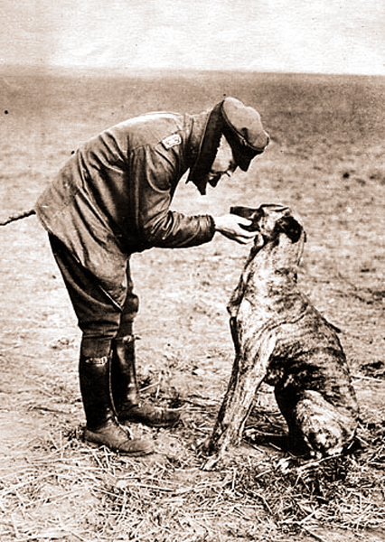 von Richtofen and his beloved Moritz, from 'Der rote Kampfflieger'.