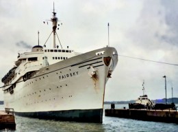 I kid you not... HMS Attacker (USS Barnes) transformed into the peaceful passenger and cruise ship 'Fairsky'. The old warhorse was finally broken up in Hong Kong in 1980. 