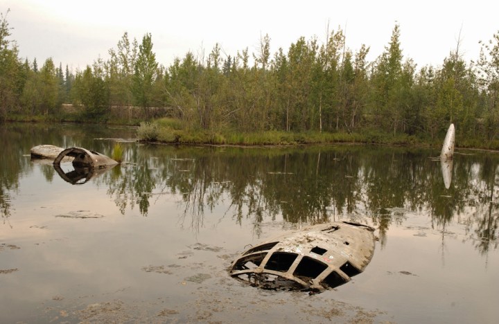 'Lady of the Lake' – the derelict and mystery-shrouded relic at Eielson AFB, southeast of Fairbanks, Alaska. (USAF photo, Staff Sgt. Joshua Strang) U.S. Air Force Photo by Staff Sgt Joshua Strang (Released)