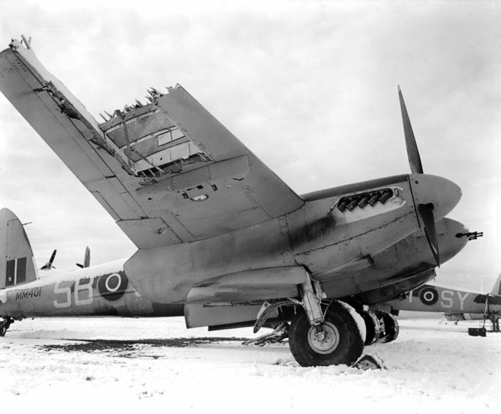 MM401 'SB-J', of No. 464 Squadron RAAF, at Friston ELG on February 21st, 1944.