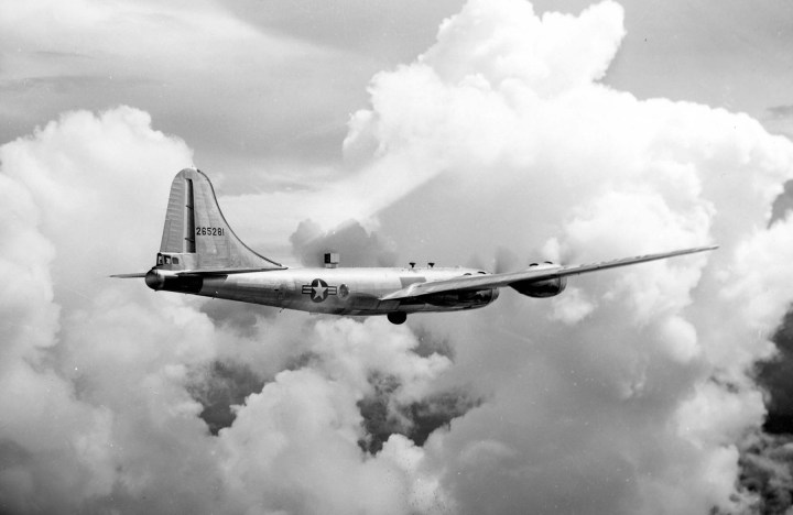 Another 'Bug Catcher' equipped WB-29, in this case 42-65281 (originally B-29-25-MO) of the 53rd Strategic Reconnaissance Squadron "Hurricane Hunters". (USAF)