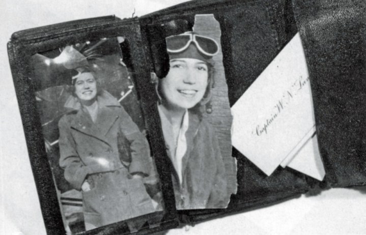 The contents of Lancaster's recovered wallet – with pictures of Chubbie clearly showing his enduring love for her. (© Estate of Ralph Barker)