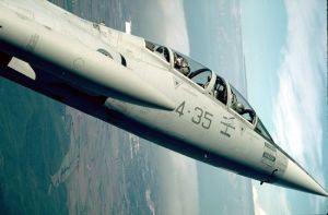 Close-up of an AMI two-seat F-104S-ASA/M – a modified and refurbished TF-104G, and one of the last Starfighters in Italian service. (SDASM #00045359) 